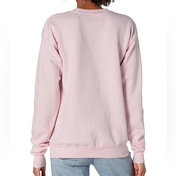 Billie Eilish Official Au Revoir Happier Than Ever Pale Pink Crewneck Sweatshirt - Picture 3 of 7